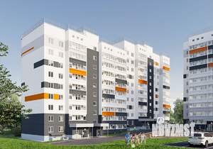 1-к квартира, строящийся дом, 34м2, 2/9 этаж
