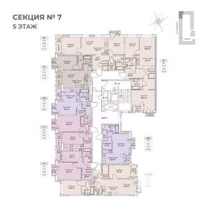 Студия квартира, строящийся дом, 38м2, 5/6 этаж