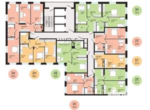 3-к квартира, вторичка, 79м2, 12/25 этаж
