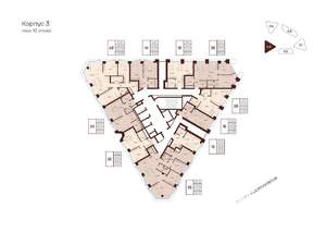 3-к квартира, строящийся дом, 70м2, 10/28 этаж