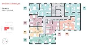 2-к квартира, вторичка, 55м2, 11/18 этаж