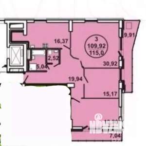 3-к квартира, вторичка, 110м2, 5/25 этаж