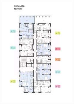 3-к квартира, вторичка, 68м2, 16/22 этаж