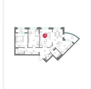 4-к квартира, вторичка, 115м2, 3/6 этаж