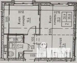 1-к квартира, вторичка, 36м2, 5/22 этаж