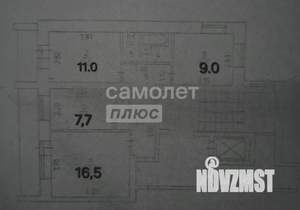 3-к квартира, вторичка, 58м2, 7/10 этаж