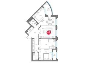 4-к квартира, вторичка, 115м2, 7/9 этаж