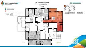3-к квартира, вторичка, 57м2, 1/8 этаж