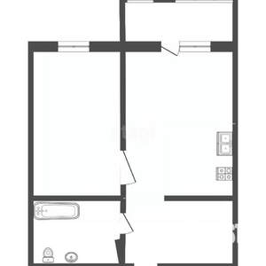 1-к квартира, вторичка, 50м2, 6/25 этаж