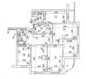 4-к квартира, вторичка, 134м2, 9/25 этаж
