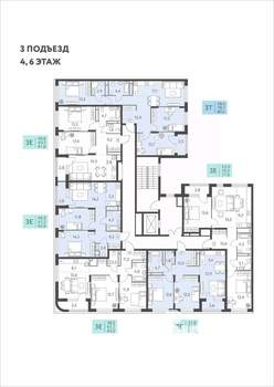 3-к квартира, вторичка, 80м2, 4/22 этаж