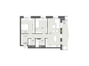 3-к квартира, вторичка, 79м2, 4/6 этаж