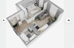 1-к квартира, вторичка, 35м2, 2/10 этаж
