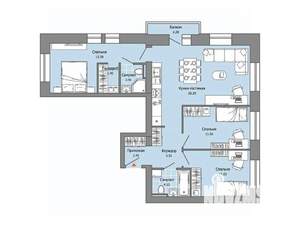 3-к квартира, вторичка, 81м2, 5/8 этаж