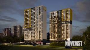 2-к квартира, строящийся дом, 43м2, 5/25 этаж
