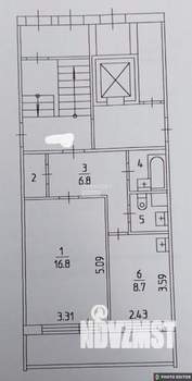 1-к квартира, вторичка, 42м2, 1/9 этаж