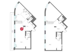 3-к квартира, вторичка, 183м2, 8/9 этаж