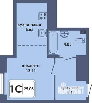 Студия квартира, вторичка, 29м2, 8/10 этаж