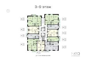 Студия квартира, вторичка, 26м2, 7/9 этаж