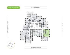 2-к квартира, вторичка, 72м2, 18/30 этаж