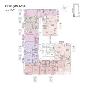 1-к квартира, строящийся дом, 47м2, 4/6 этаж