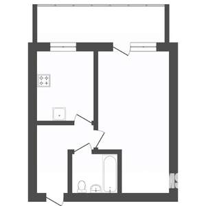 1-к квартира, вторичка, 37м2, 11/16 этаж