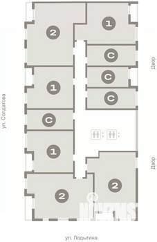 1-к квартира, вторичка, 45м2, 7/10 этаж
