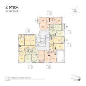2-к квартира, вторичка, 58м2, 2/6 этаж
