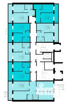 1-к квартира, строящийся дом, 34м2, 1/9 этаж