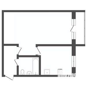 1-к квартира, вторичка, 32м2, 4/5 этаж