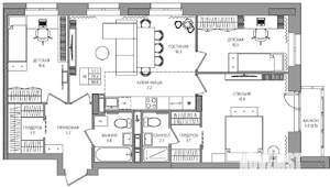 4-к квартира, вторичка, 81м2, 4/10 этаж