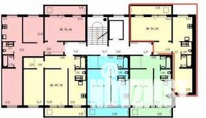 2-к квартира, вторичка, 53м2, 6/10 этаж