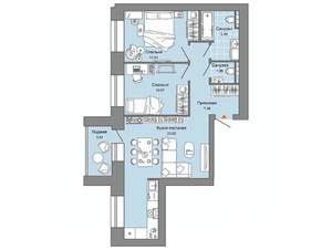2-к квартира, вторичка, 62м2, 3/8 этаж