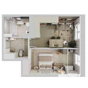 1-к квартира, вторичка, 43м2, 2/18 этаж