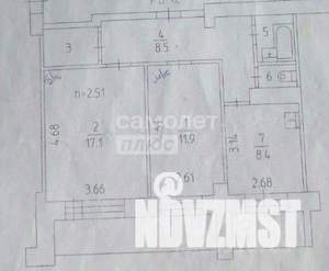 2-к квартира, вторичка, 52м2, 2/14 этаж