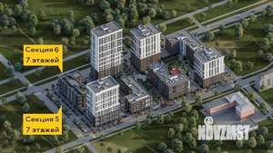 2-к квартира, вторичка, 49м2, 6/7 этаж
