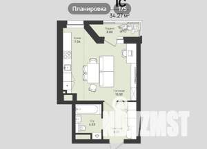 Студия квартира, вторичка, 35м2, 8/16 этаж