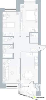3-к квартира, вторичка, 76м2, 4/5 этаж