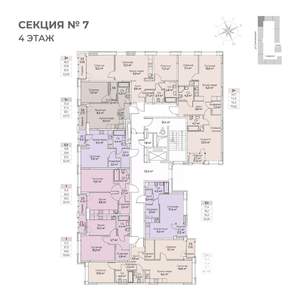 Студия квартира, строящийся дом, 36м2, 4/6 этаж