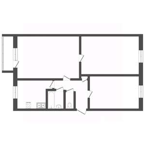 3-к квартира, вторичка, 56м2, 2/5 этаж