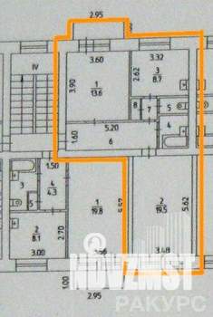 2-к квартира, вторичка, 57м2, 4/5 этаж