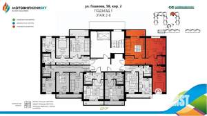 3-к квартира, вторичка, 68м2, 5/8 этаж