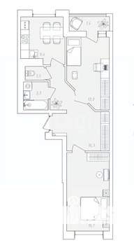 Студия квартира, вторичка, 30м2, 1/10 этаж