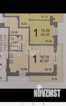 1-к квартира, вторичка, 46м2, 8/16 этаж