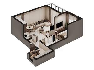 2-к квартира, строящийся дом, 64м2, 5/6 этаж