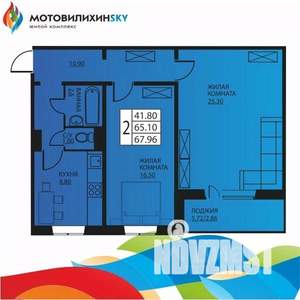 2-к квартира, вторичка, 64м2, 5/12 этаж