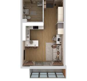 Студия квартира, вторичка, 29м2, 8/10 этаж