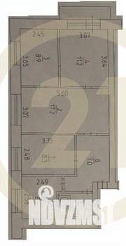 3-к квартира, вторичка, 62м2, 5/5 этаж