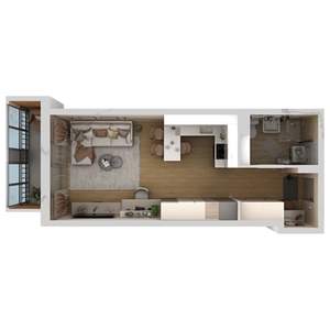 Студия квартира, вторичка, 31м2, 6/9 этаж