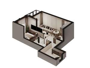 2-к квартира, строящийся дом, 65м2, 5/6 этаж